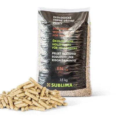 Pellet drzewny Sublima ENplus A1, worek 15 kg