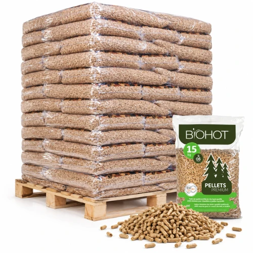 Pellet drzewny Biohot Premium, paleta 975 kg