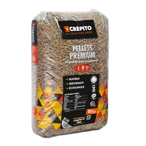 Pellet drzewny Crépito Premium, paleta 1 080 kg