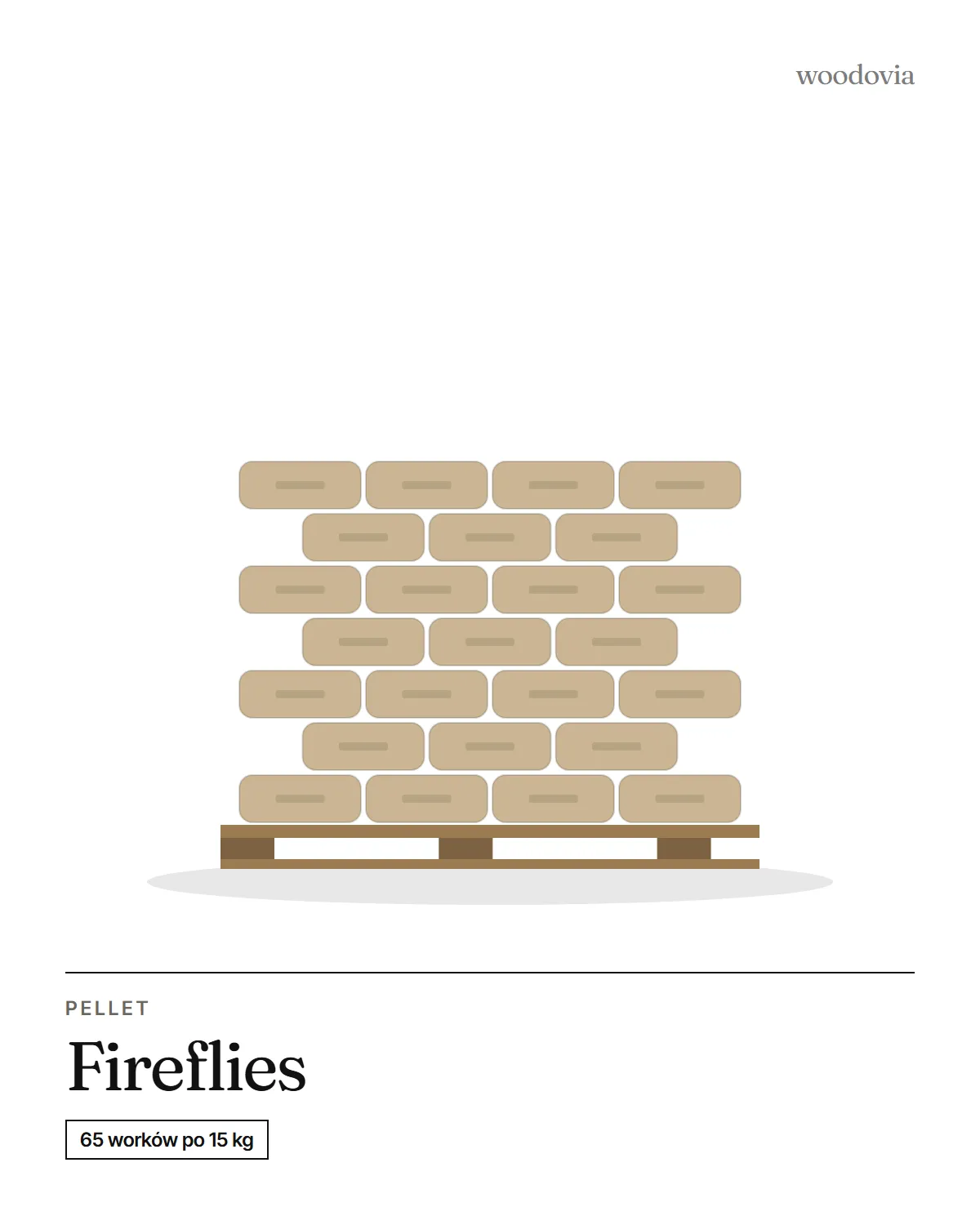 Pellet drzewny Fireflies Ø 6 mm, paleta 975 kg