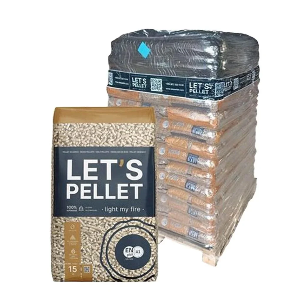 Pellet drzewny LETS PELLET Blue ENplus A1, paleta 975 kg