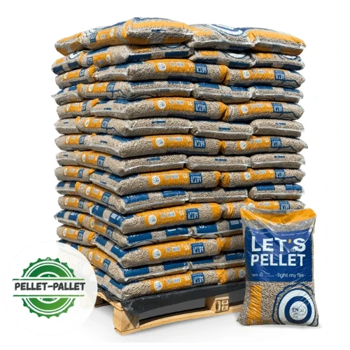 Pellet drzewny LET'S Pellet ENplus A1, paleta 1 050 kg