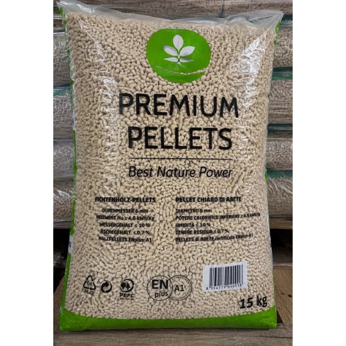 Pellet świerkowy Premium Pellets ENplus A1, paleta 1 050 kg